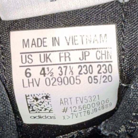 Adidas Nizza Black And White Low Top Platform Sneakers FV5321 Women’s Size 6 - Picture 8 of 8